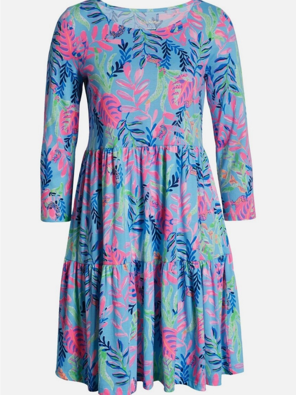 Lilly Pulitzer Geanna Swing Dress - Porto Blue Youve Been Spotted - Size xxs